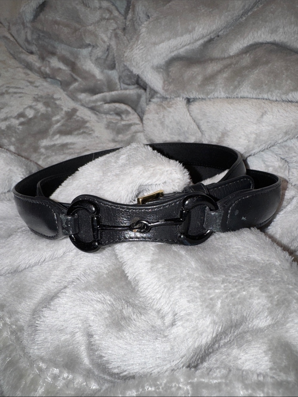 Authentic GUCCI Horsebit Belt-fair condition XXL